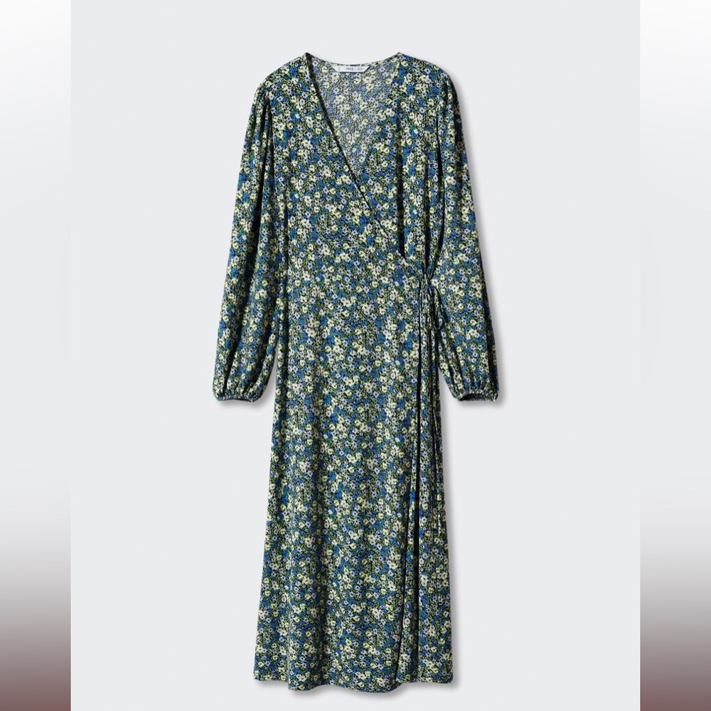 MNG Floral Wrap Dress